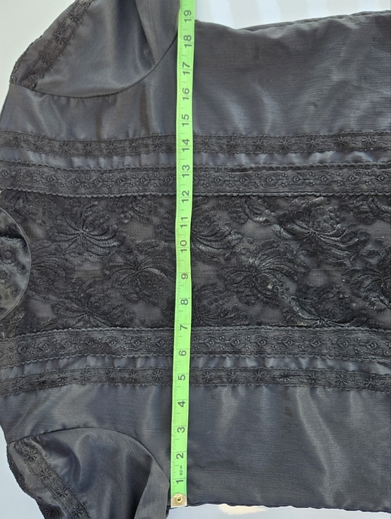 Anne Bruse Vintage Romantic 70s Blouse Victorian EU 38 Black - Picture 5 of 9